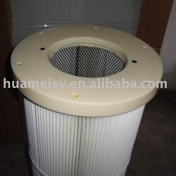 powder recycle filter for powder coating booth