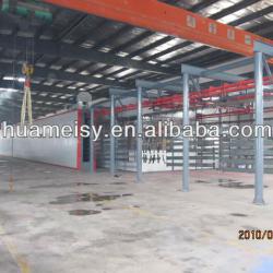 power and free conveyor powder coating line for aluminium profile