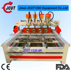 Professional wooden cylinder/column cnc carving machine JCUT-1325-4R(51/4X98.4X 7.8inch)