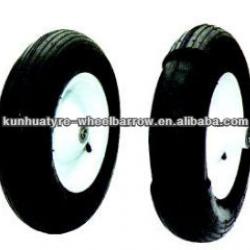 Promote Sales China Kunhua Wheelbarrow Wheel,PU Form Wheel,Handtruck Wheel 400-8