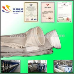 ptfe coated woven fiber glass fabric filter bag for cement