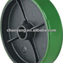 PU / Nylon steer caster wheel for pallet truck /trolley 2T, 2.5T, 3T