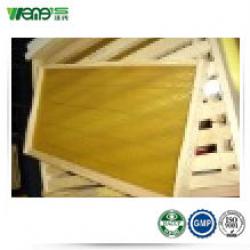 Pure natural beeswax foundation sheet with frame