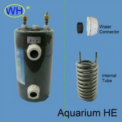 Pure titanium aquarium heat exchanger for aquarium water heat exchanger