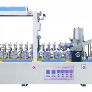 PVC profile wrapping machine with cold & hot glue