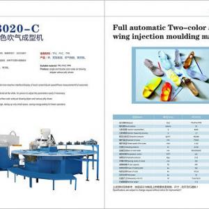 PVC two -color air blowing injection moulding machine