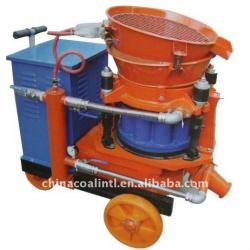 PZ-5 5m3/h dry-mix shotcrete machine in construction