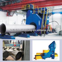 QG steel tube shot blasting machine, pipe shot blasting machine