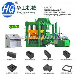 QT3-15 automatic fly ash brick making machine/hollow block machine