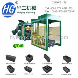 QT4-15 Fully Automatic Concrete Block Making Machine In China