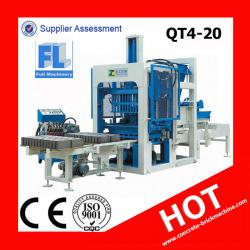 QT4-20 Semi-automatic Concrete Interlock Machine with good price