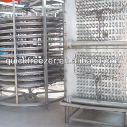 quick frozen food machine single spiral freezer