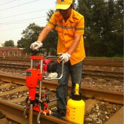 rail track Sleeper Nylon Drilling and Pulling Machine