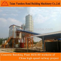 Railway project of Concrete Batching Plant HZS180