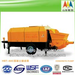 Ready trailer concrete pump