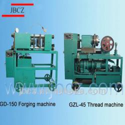 Rebar upset forging parallel machines and threading machine and couplers Grade I connection