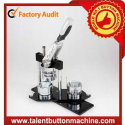 Rectangle shape button making machine