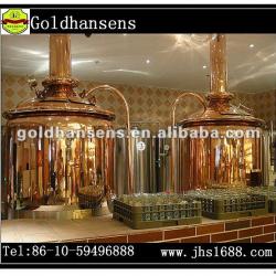 Red copper beer brewing equipment mash tun