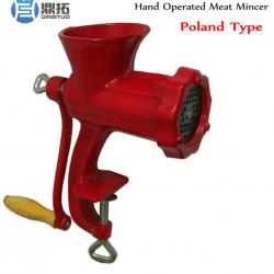 Red Poland Type Hand Operated Meat Mincer N0.8