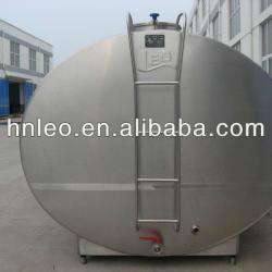 Refrigerated horizontal stainless steel 304 fresh milk receiving fast directly cooling storage insulation cooler tank