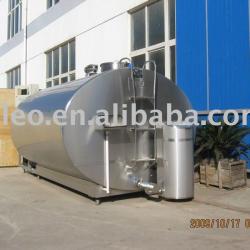 Refrigerated milk cooling tank