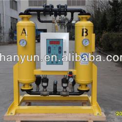 Regenerative adsorption air dryer for air compressors