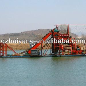 river bucket chain gold dredger