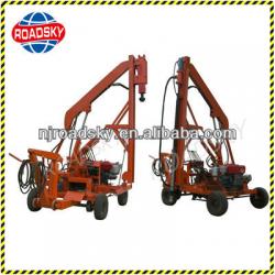 Road Hydraulic Metal Guardrail Installation Machine