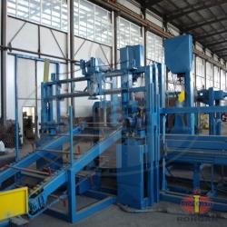 Rock wool pipe machine