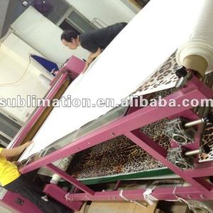 Roll and sheets fabric heat transfer machine