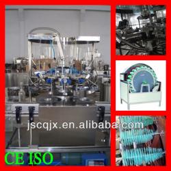 Rotary water bottle rinsing machine