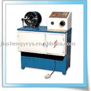 Rubber tubes locking and pressing machine