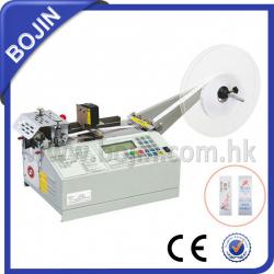 saddle stitched grosgrain ribbon cutting machine