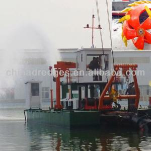 Sand mining dredge vessel