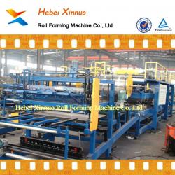 Sandwich panel forming machine line