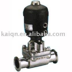 Sanitary pneumatic diaphragm valve