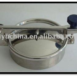 Sanitary stainless steel manhole cover