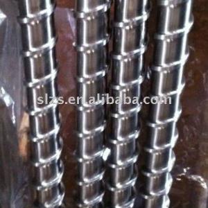 Screw and barrel for pelletizer machine