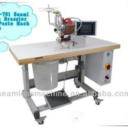 seamless adhesive film fusing trimming and hemming machine