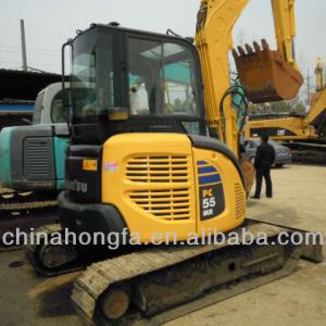 second hand mini excavator Komatsu PC 55-7 low price for sale