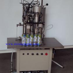 Semi-automatic Aerosol Can Liquid Filling Machine