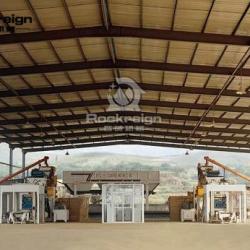 Semi-automatic Block Production Line Equipment with Automatic Batching and Mixing System