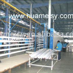 semi automatic electrostatic powder coating line