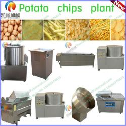 Semi-automatic frying potato chips machine