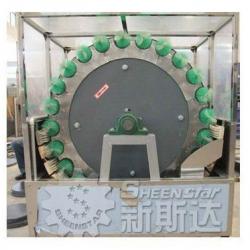 semi-automatic glass bottle rotary brush washing machine