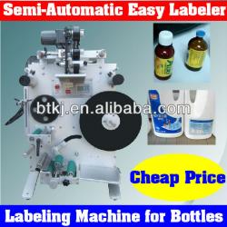 Semi Automatic Labelling Machine for Bottles,Desktop Labelling Machine for Glass Bottles with Cheap Price