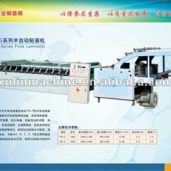 semi automatic paperboard sheet pasting/laminating machine