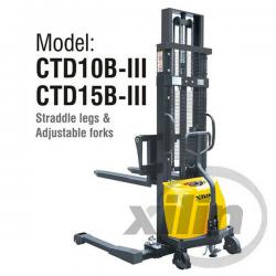 Semi-electric Straddle Stacker