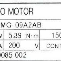 SGMG-09A2AB/850W+200V/used