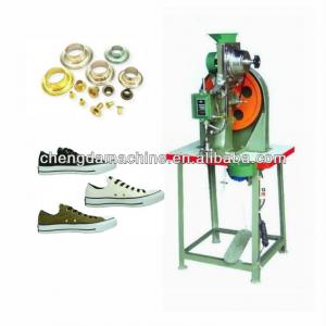 Shoe eyeleting machine